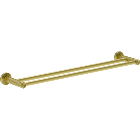 Mexen Triv double towel rack, brushed gold - 70A33047-55
