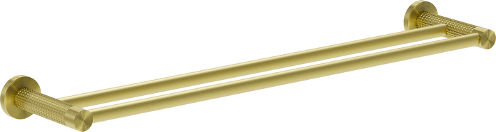 Mexen Triv double towel rack, brushed gold - 70A33047-55