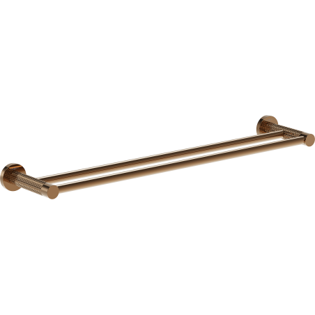 Mexen Triv double towel rack, rose gold - 70A33047-60