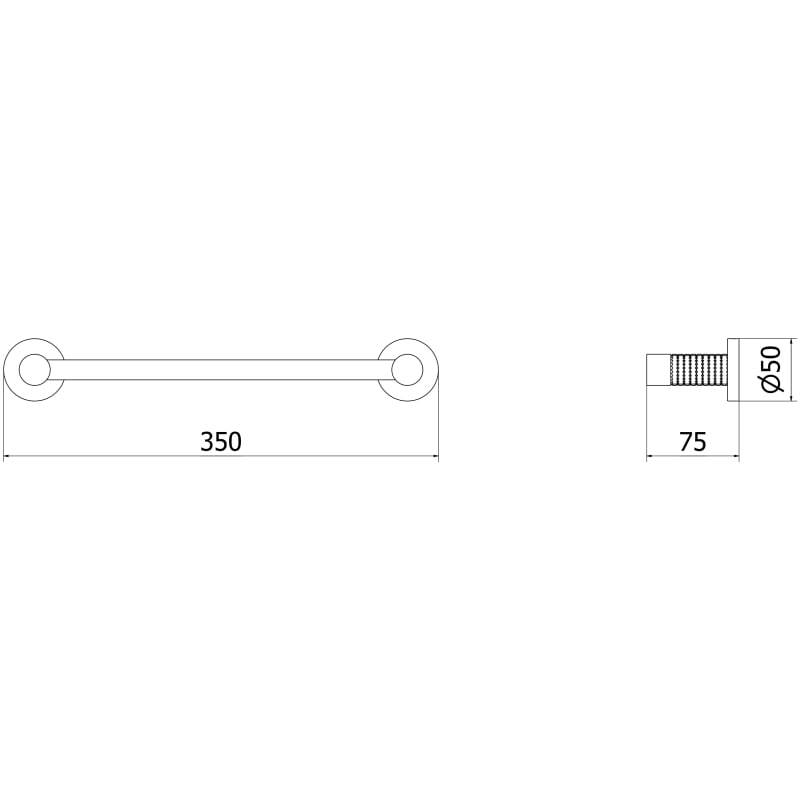 Mexen Triv towel rack, chrome - 70A33041-00