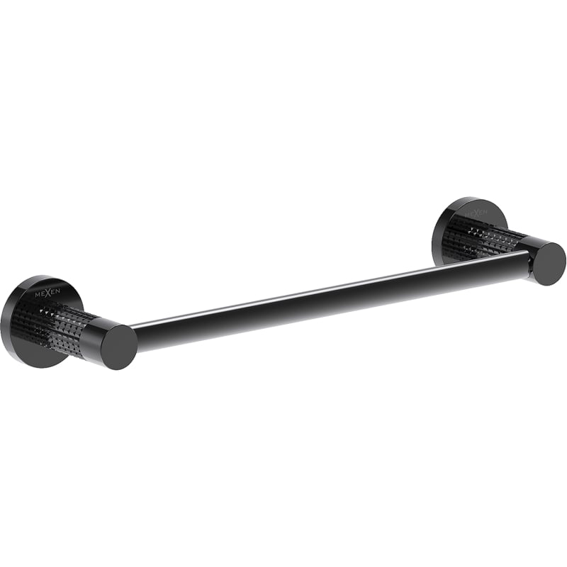 Mexen Triv towel rack, black chrome - 70A33041-73