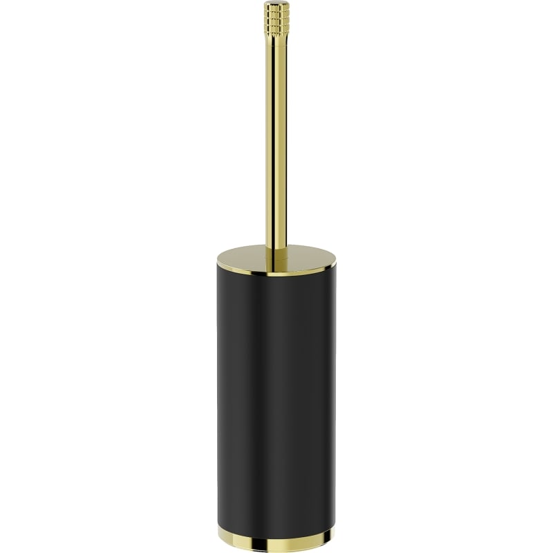 Mexen Triv freestanding toilet brush, black/gold - 70A33073-50B