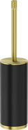 Mexen Triv standing toilet brush, black/brushed gold - 70A33073-55B