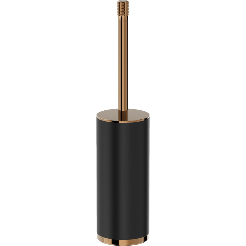Mexen Triv standing toilet brush, black/rose gold - 70A33073-60B