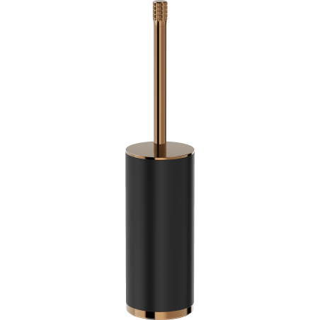 Mexen Triv standing toilet brush, black/rose gold - 70A33073-60B