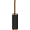 Mexen Triv standing toilet brush, black/rose gold - 70A33073-60B