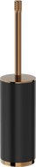 Mexen Triv standing toilet brush, black/rose gold - 70A33073-60B