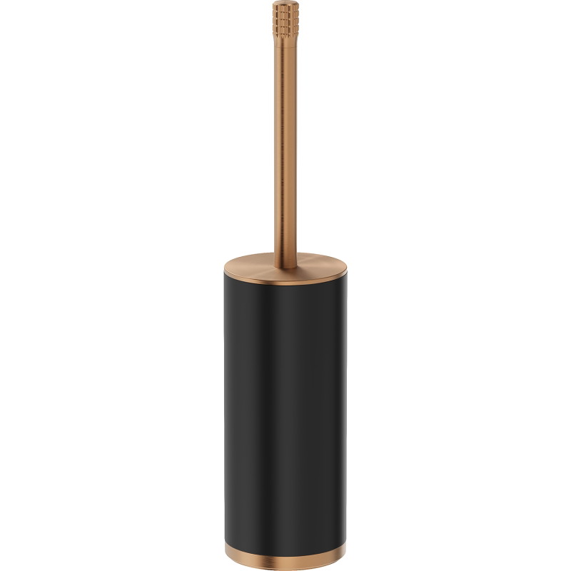 Mexen Triv freestanding toilet brush, black/brushed copper - 70A33073-65B