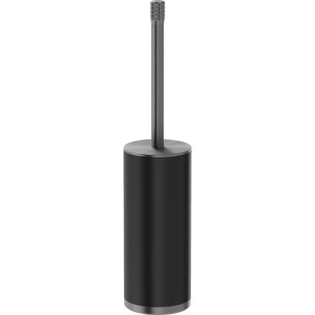 Mexen Triv standing toilet brush, black/gun gray brushed - 70A33073-66B