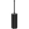 Mexen Triv standing toilet brush, black/gun gray brushed - 70A33073-66B