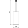 Mexen Triv standing toilet brush, black - 70A33073-70B
