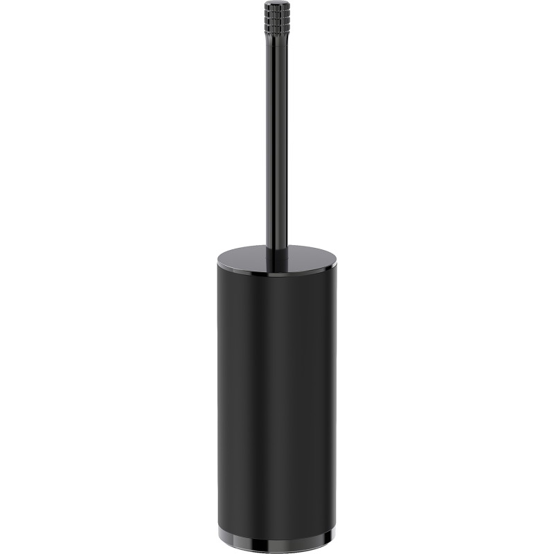 Mexen Triv freestanding toilet brush, black/black chrome - 70A33073-73B
