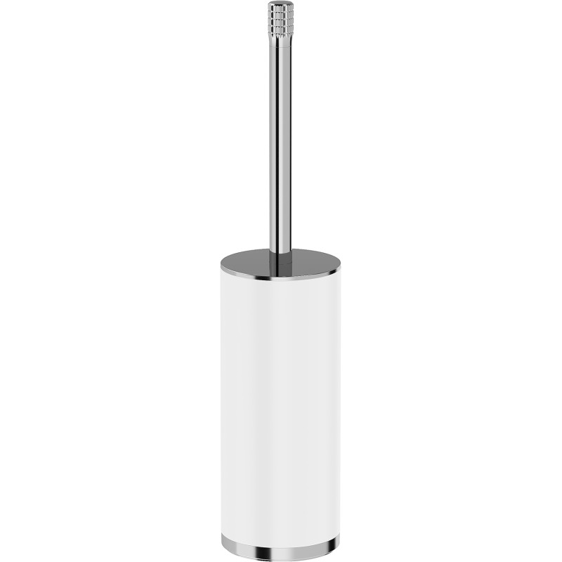 Mexen Triv standing toilet brush, white/chrome - 70A33073-00W