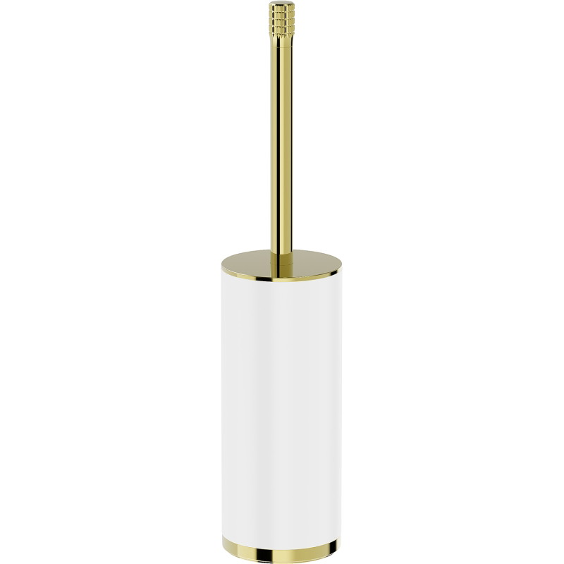 Mexen Triv standing toilet brush, white/gold - 70A33073-50W