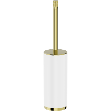 Mexen Triv standing toilet brush, white/gold - 70A33073-50W