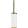 Mexen Triv standing toilet brush, white/gold - 70A33073-50W