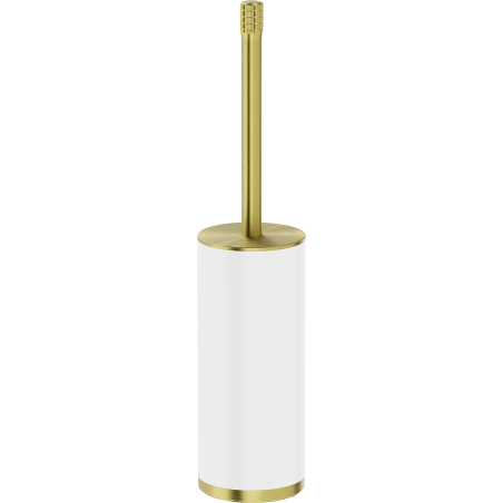 Mexen Triv standing toilet brush, white/gold brushed - 70A33073-55W