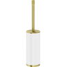 Mexen Triv standing toilet brush, white/gold brushed - 70A33073-55W