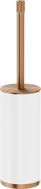 Mexen Triv standing toilet brush, white/brushed copper - 70A33073-65W