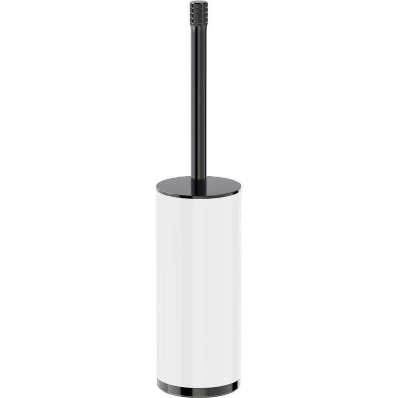 Mexen Triv standing toilet brush, white/black chrome - 70A33073-73W