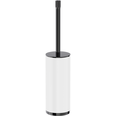 Mexen Triv standing toilet brush, white/black chrome - 70A33073-73W