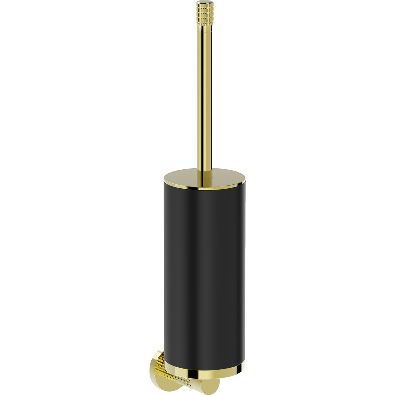 Mexen Triv toilet brush, black/gold - 70A33071-50B