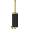 Mexen Triv toilet brush, black/brushed gold - 70A33071-55B