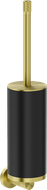 Mexen Triv toilet brush, black/brushed gold - 70A33071-55B