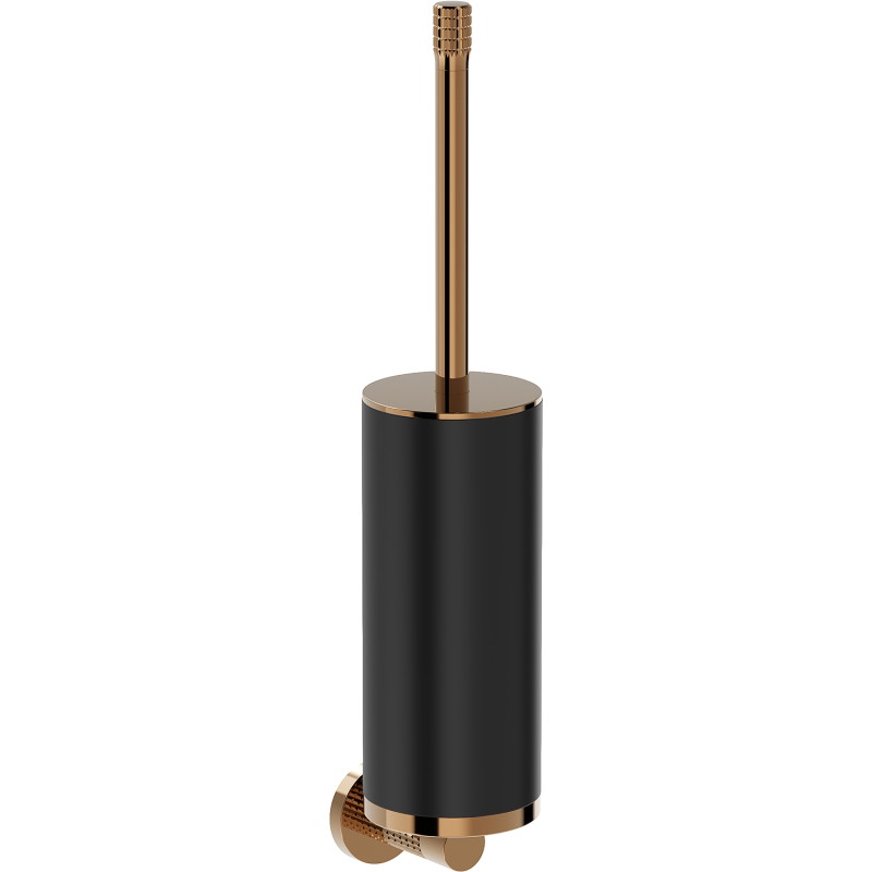 Mexen Triv toilet brush, black/rose gold - 70A33071-60B