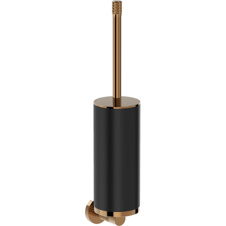 Mexen Triv toilet brush, black/rose gold - 70A33071-60B
