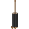 Mexen Triv toilet brush, black/rose gold - 70A33071-60B