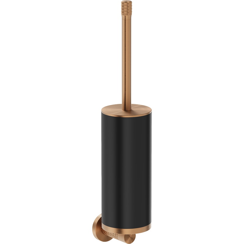 Mexen Triv toilet brush, black/brushed copper - 70A33071-65B