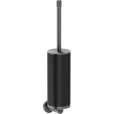 Mexen Triv toilet brush, black/brushed gun gray - 70A33071-66B