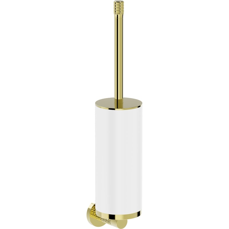 Mexen Triv toilet brush, white/gold - 70A33071-50W
