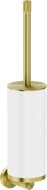 Mexen Triv toilet brush, white/brushed gold - 70A33071-55W