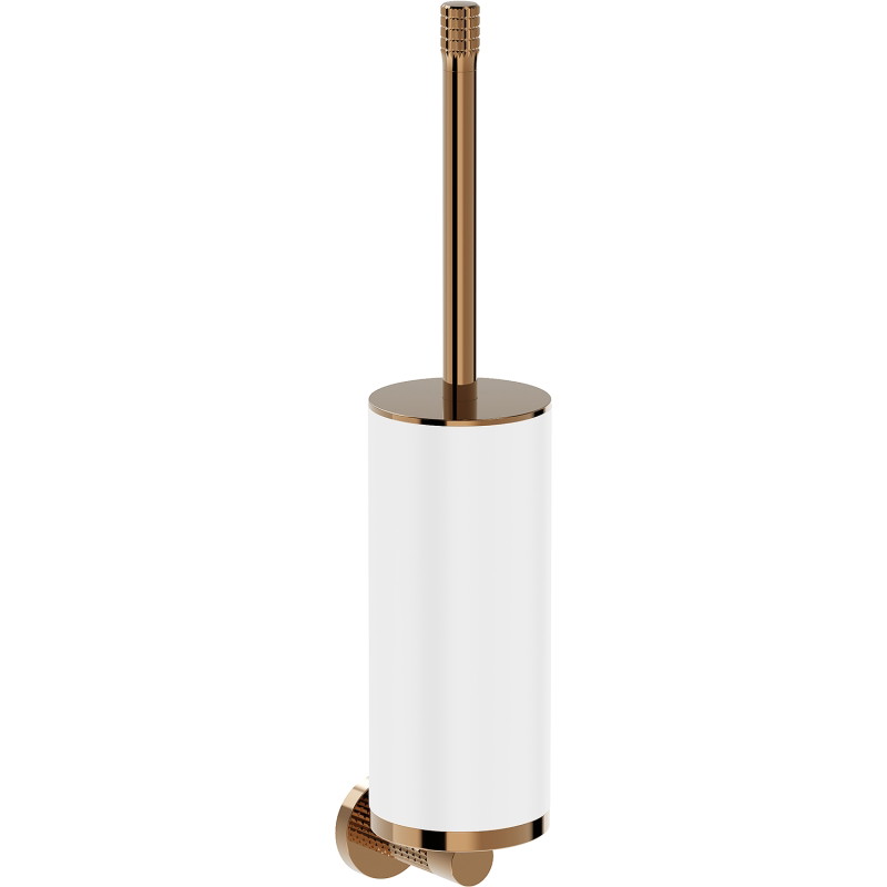 Mexen Triv toilet brush, white/pink gold - 70A33071-60W