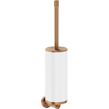 Mexen Triv toilet brush, white/brushed copper - 70A33071-65W