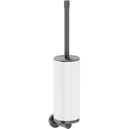 Mexen Triv toilet brush, white/gun gray brushed - 70A33071-66W