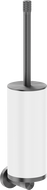Mexen Triv toilet brush, white/gun gray brushed - 70A33071-66W