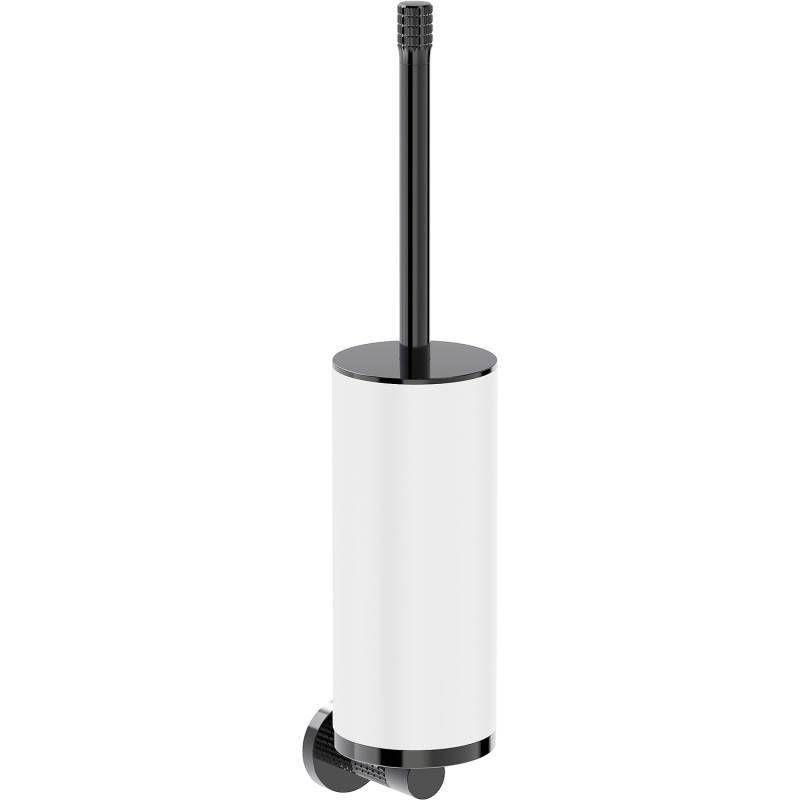 Mexen Triv toilet brush, white/black chrome - 70A33071-73W