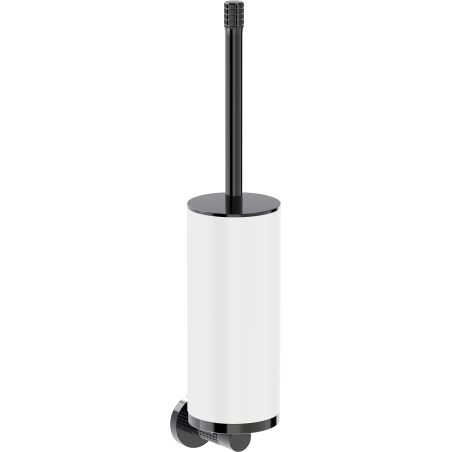Mexen Triv toilet brush, white/black chrome - 70A33071-73W