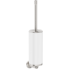 Mexen Triv toilet brush, white/brushed nickel - 70A33071-97W