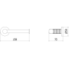 Mexen Triv toilet paper holder, white - 70A33025-20