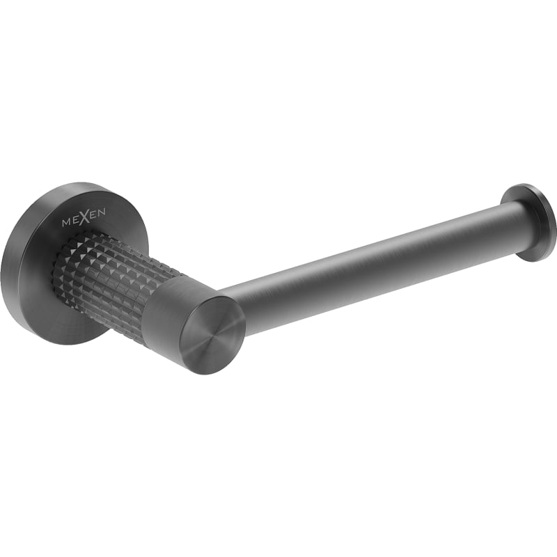 Mexen Triv toilet paper holder, brushed gun gray - 70A33025-66