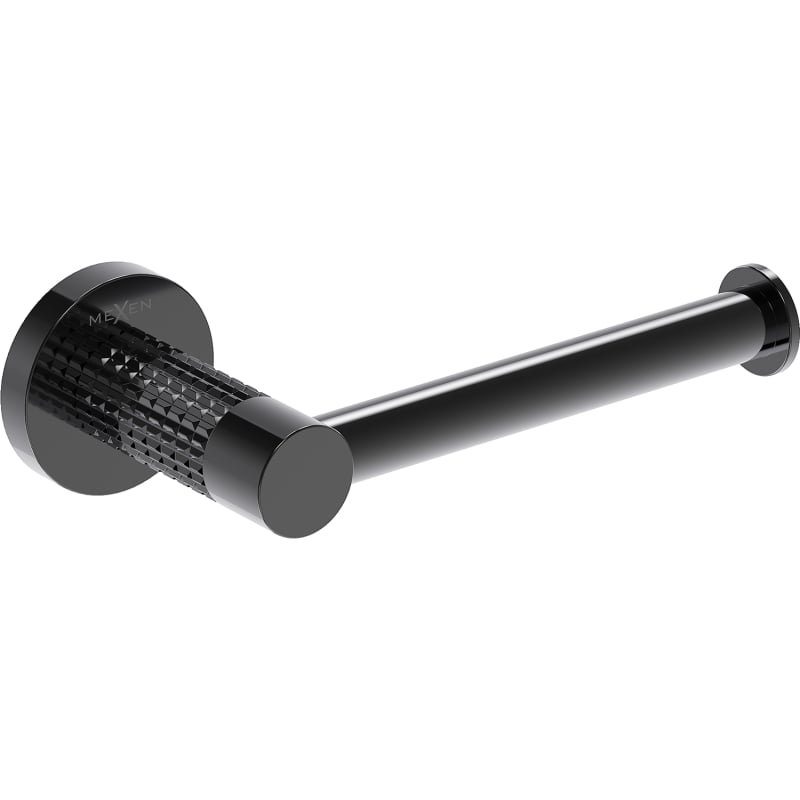 Mexen Triv toilet paper holder, black chrome - 70A33025-73