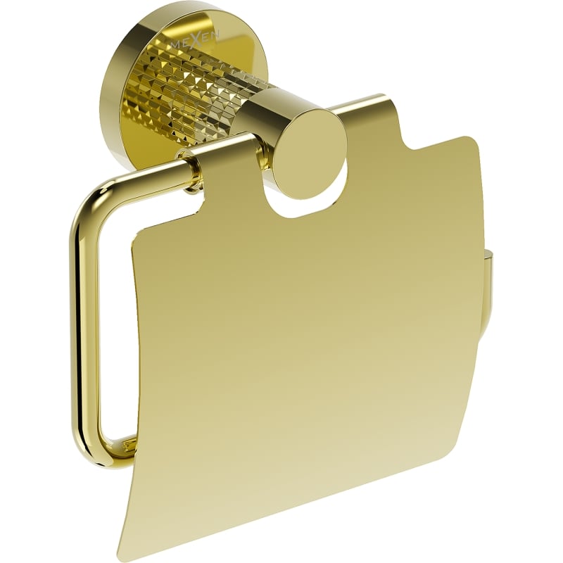 Mexen Triv toilet paper holder, gold - 70A33021-50