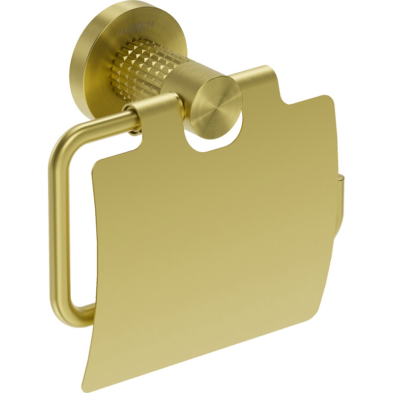 Mexen Triv toilet paper holder, brushed gold - 70A33021-55
