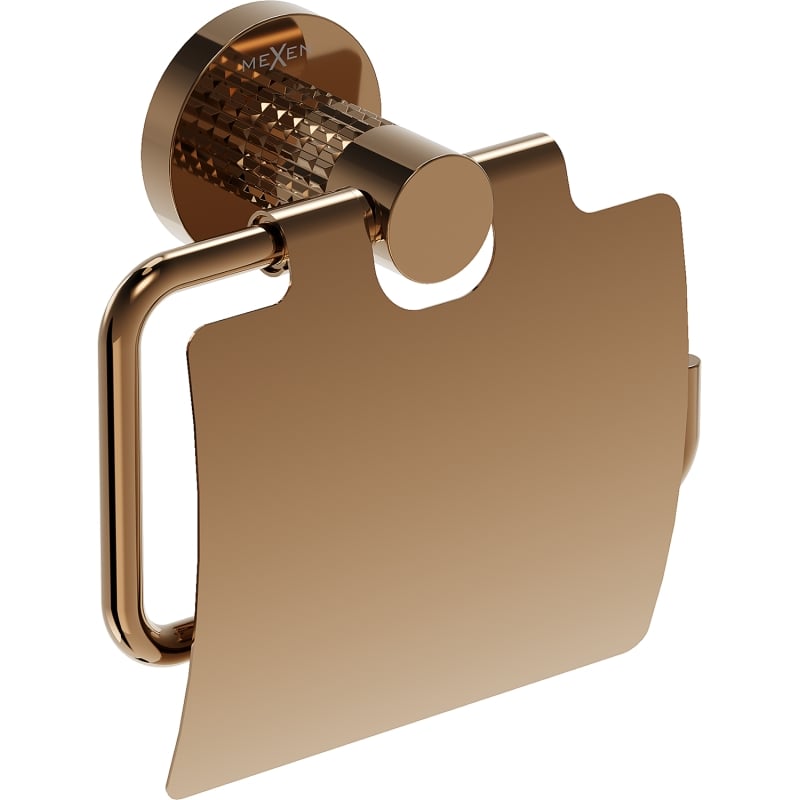 Mexen Triv toilet paper holder, rose gold - 70A33021-60