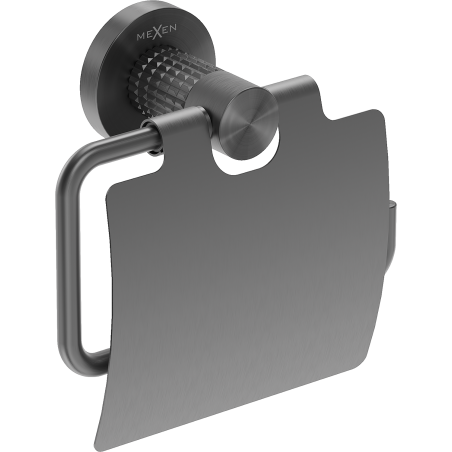 Mexen Triv toilet paper holder, brushed gun gray - 70A33021-66