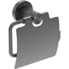 Mexen Triv toilet paper holder, brushed gun gray - 70A33021-66